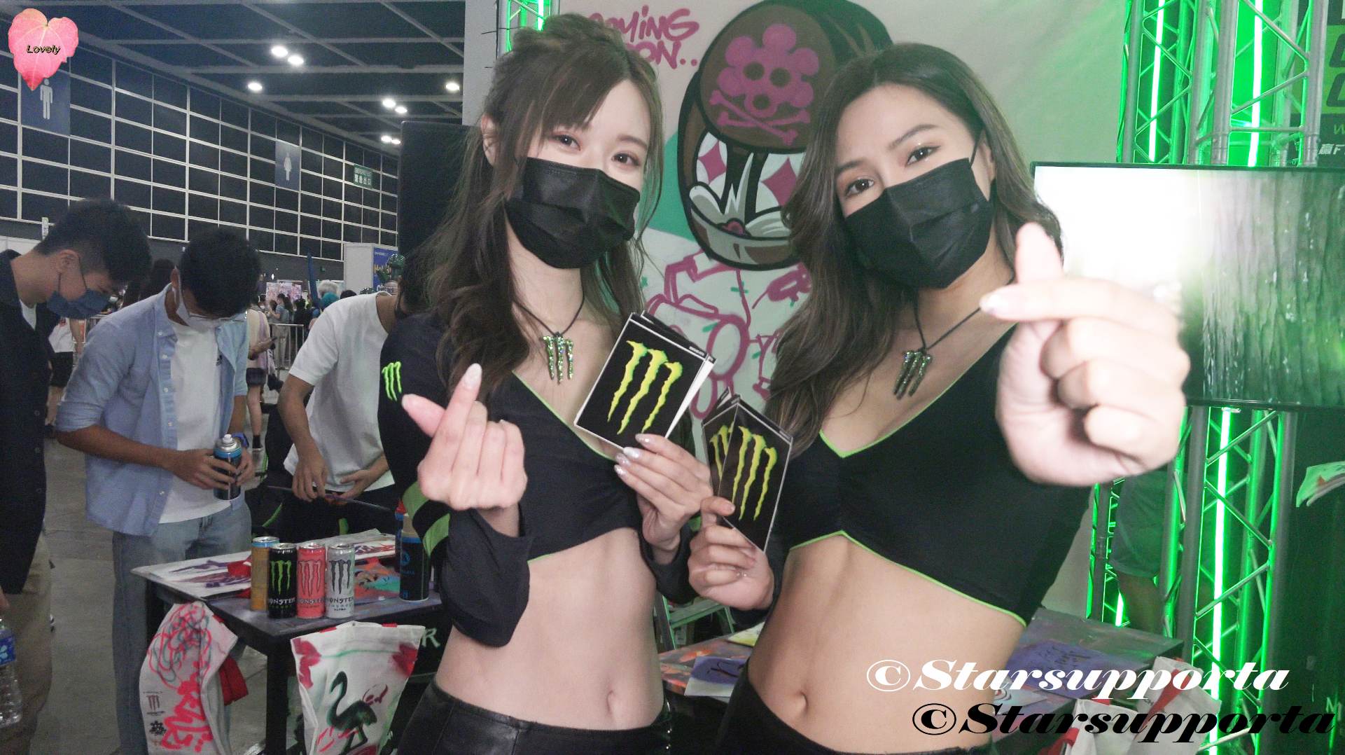 20210723 香港動漫電玩節: Monster Energy X Active Tattoo HK X MINI Tattoo Studio - Models @ 香港會議展覽中心